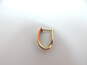 10K Yellow Gold Diamond Accent Hoop Single Earring 1.6g image number 3