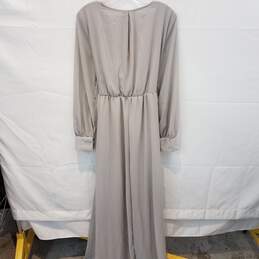 Baltic Born Gray Long Sleeve Sash Dress Women's Size XL NWT alternative image