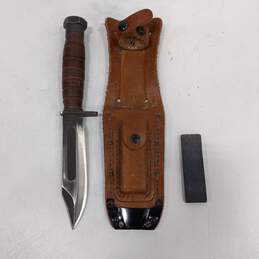 Ontario Hunting Knife In Sheath With Sharpener