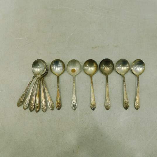 1847 Rogers Bros Marquise Vintage Silver Plate Flatware Set With Case image number 3