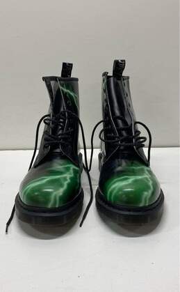 Dr. Martens Flash Black Green Leather Boots Men's Size 12 M alternative image