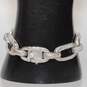 Judith Ripka Signed Sterling Silver CZ Accent Bracelet - 32.61g image number 2