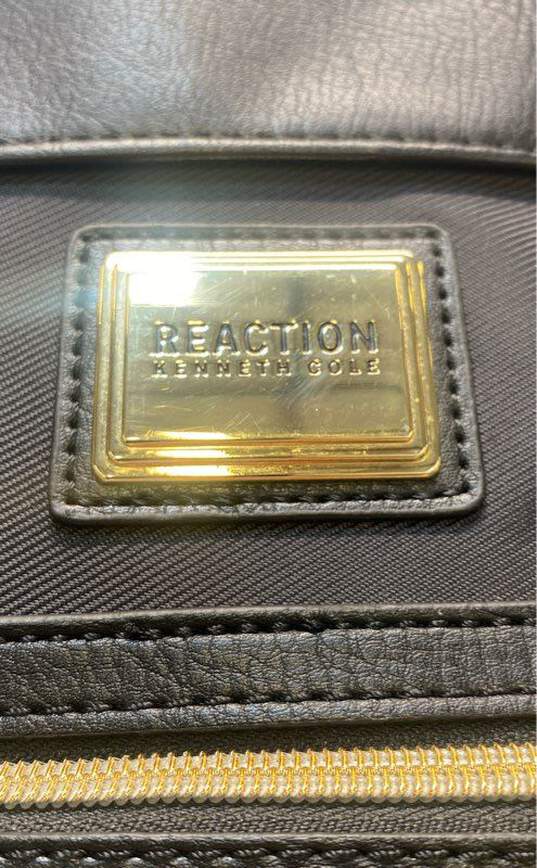 Reaction Kenneth Cole Zip Tote Bag Black Nylon/Leather image number 5