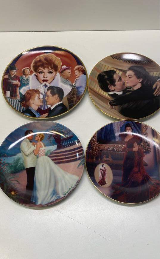 4 Collector's Wall Art Plates Assorted Lot of Classics Movie/ TV Memorabilia image number 1