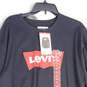NWT Mens Black Graphic Print Crew Neck Long Sleeve Pullover T-Shirt Size XL image number 3