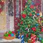 Raz Imports Santa Decorating Tree Light Up TV Snow Globe image number 4