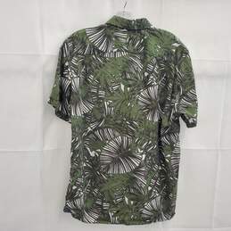 Ted Baker Green White Palm Print Men's Button Up Shirt Size 4 alternative image