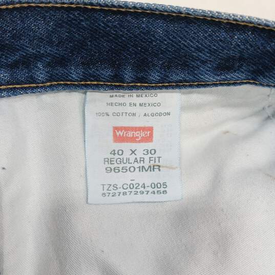 Wrangler Straight Jeans Men's Size 40X30 image number 3