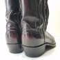 Dan Post Oxblood Leather Western Cowboy Zip Boots Women's Size 11 D image number 9