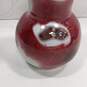 Handmade Ceramic Red & Gray Glazed Pottery Vase image number 3