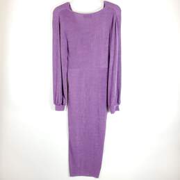 Cider Women Purple Ruche Maxi Dress XL NWT alternative image