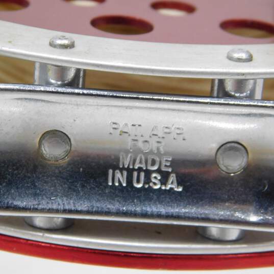 Vintage JC Higgins Model 312.31130 Fly Reel made in USA - Fishing Reel - Red image number 6
