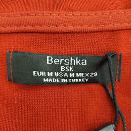 Bershka Women Red Long Sleeve Dress M NWT