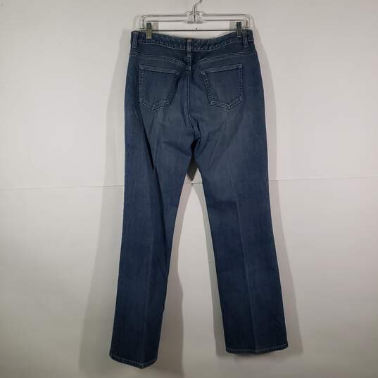 Womens Regular Fit 5 Pocket Design Medium Wash Straight Leg Jeans Size 10 image number 2