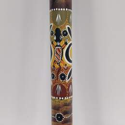 Hand-Painted 38.5" Wooden African Rain Stick Instrument alternative image