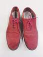 Ted Baker Suede Oxford Wingtip Shoes Red 8 image number 8