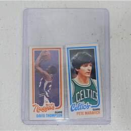1980-81 Topps Maravich Thompson Unseld Roundfield (Separated) alternative image