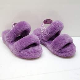UGG Fuzz Yeah Purple Sandles Size 5