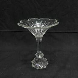 Crystal Pedestal Flower Candy/Candle Dish