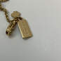 Designer Kate Spade Gold-Tone Take A Bow Lobster Clasp Link Chain Necklace image number 4