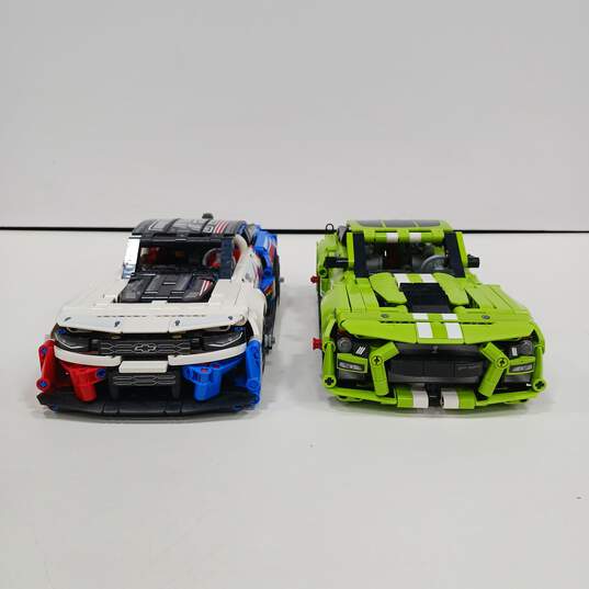 Pair Of Lego Technic Racing Cars 42138 Ford Mustang Shelby & 42153 NASCAR Next Gen Chevrolet Camaro ZL1 image number 4