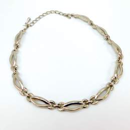 Vintage Monet & Fashion Silver Tone Layering Necklaces 105.8g alternative image