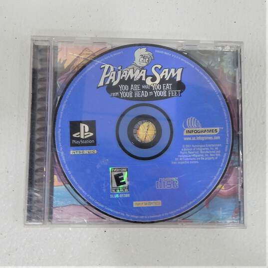 Pajama Sam: You Are What You East From Your Head to Your Feet Sony PlayStation 1 PS 1 No Manual/Cover image number 4