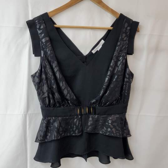 BCBgenerations Black Sleeveless Top Women's 10 NWT image number 1