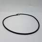 14k Gold White Gold Rubber Necklace 6.1g image number 1