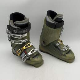 Genfactory Mens Olive Green Adjustable Strap Bumps 8 Snowboarding Boots Size 4