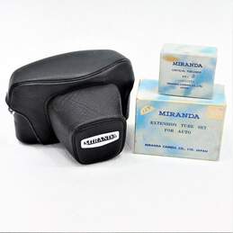 Miranda Sensorex 35mm Film Camera W/ Lens Critical Focuser & Extension Tube Set