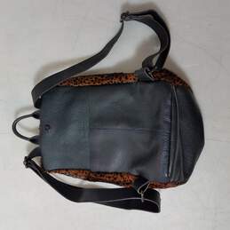 Women's Haircalf Cheetah Print 100% Genuine Leather Backpack alternative image