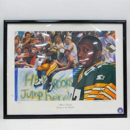 Robert Brooks Autographed Jump in the Stands Print /870 Green Bay Packers