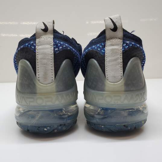 Nike Air Vapormax Flyknit Running Shoes Navy Blue White DZ5314-400 7Y image number 4