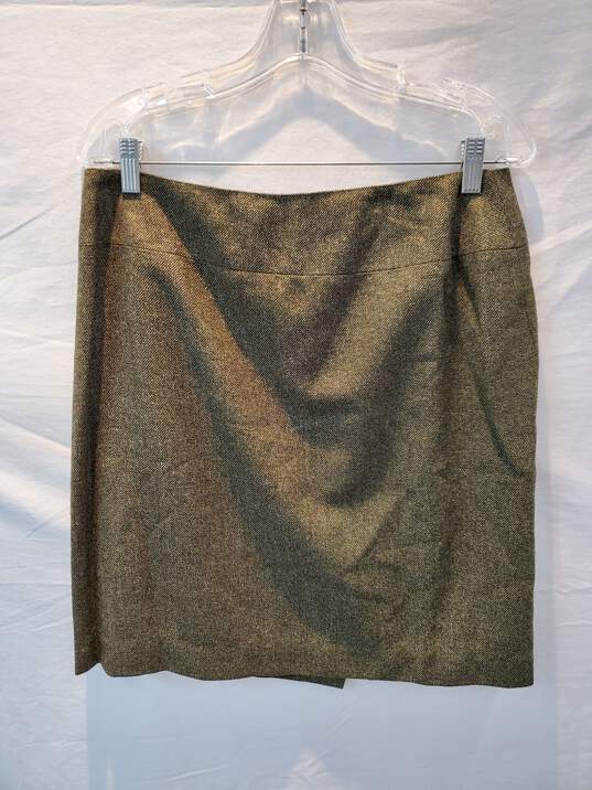 Talbots 3 Piece Dark Green Suit Jacket/Pants/Skirt Women's Size 14 image number 4