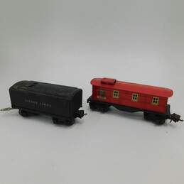 Vintage Pre War Lionel Tin Toy Train Cars Gondola Baby Ruth Candy Caboose Tender alternative image