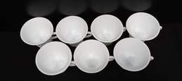 Bundle of 7 Milk White Glass Teacup alternative image