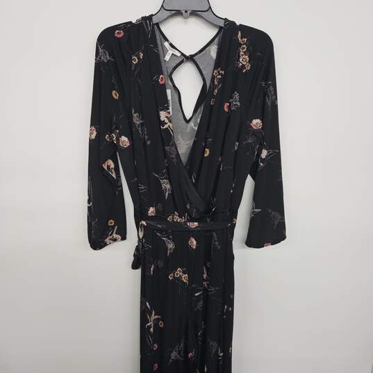 Floral Tie Jumpsuit With Pockets image number 1