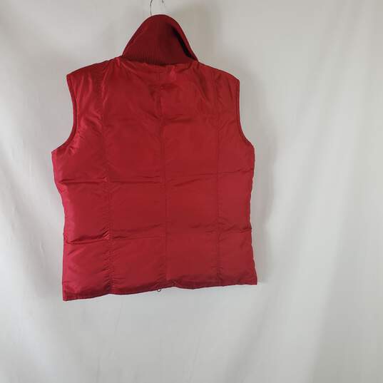 Calvin Klein Woman Red Puffer Vest L image number 2