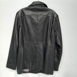 Women’s Marc New York Andrew March Leather Button-Up Blazer Jacket Sz XL alternative image