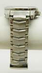 Fossil Glitz AM-4089 Silver Tone Black Dial Men's Watch 125.5g image number 2