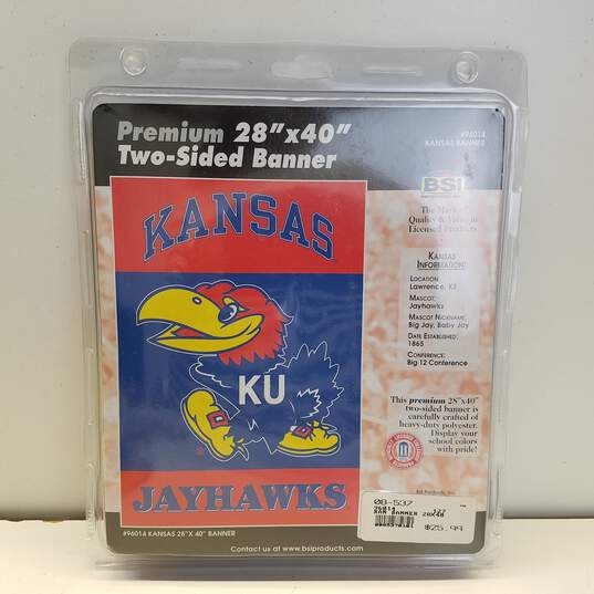 Kansas Jayhawks Two-Sided Banner, Windsock & Large Car Magnets image number 3
