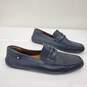 Bally Men's Navy Blue Leather Loafers Size 13 w/COA image number 4