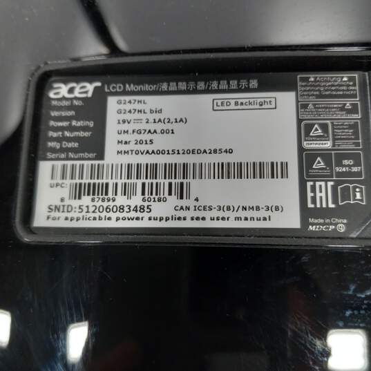 Acer LED 24 Inch Computer Monitor In Box image number 6