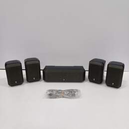 Bundle Of 5 Yamaha Speakers Model NS-AP2600S With Cables