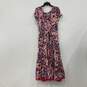 Soft Surroundings Womens Multicolor Paisley Scoop Neck Fit & Flare Dress Size L image number 2