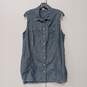Duluth Trading Co Women's Sleeveless Button Up Tunic Top Size XL image number 1