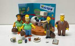 The Simpsons Playmates Barney's Bowlarama with 4 Action Figure