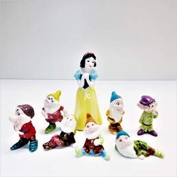 Disney's Snow White Seven Dwarfs Vintage Ceramic Figures