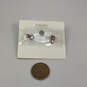 Designer Fossil Gold-Tone Black Crystal Cut Stone Push Back Stud Earrings image number 4